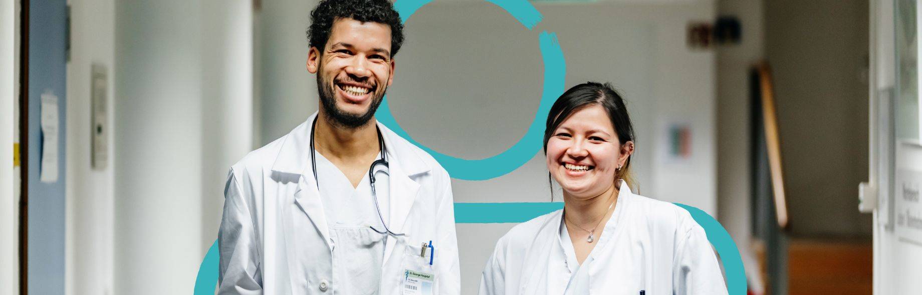 Zorgprofessional man en vrouw