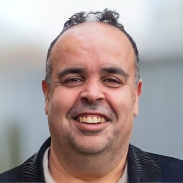 portretfoto lachende man